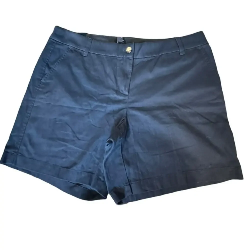 J.Crew Factory Dark Blue Shorts Women's Size 14 - NWT